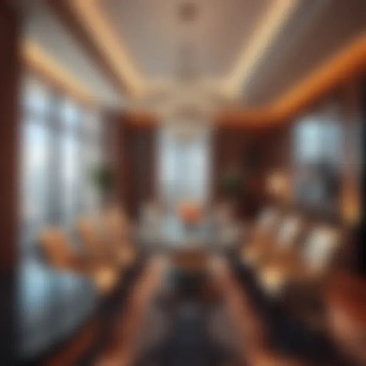Elegant dining area showcasing fine design