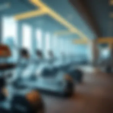 Modern fitness center with advanced equipment