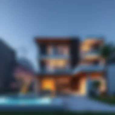 Modern Architecture of Lilac Residence Exterior view of Lilac Residence showcasing modern architecture