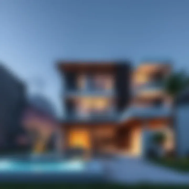 Modern Architecture of Lilac Residence Exterior view of Lilac Residence showcasing modern architecture