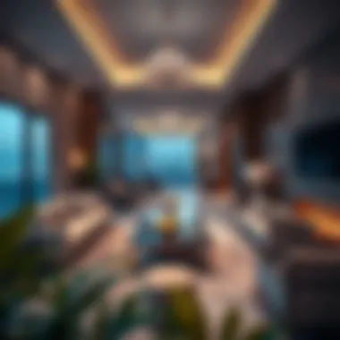 Lavish Living Room at Lilac Residence Luxurious living room interior design at Lilac Residence