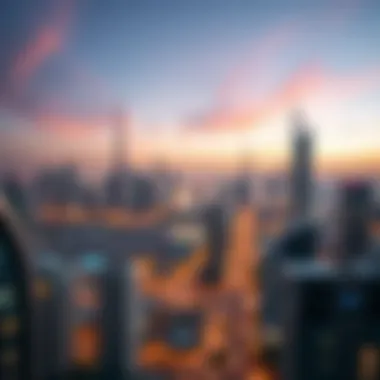 Stunning skyline view of Dubai's luxury apartments