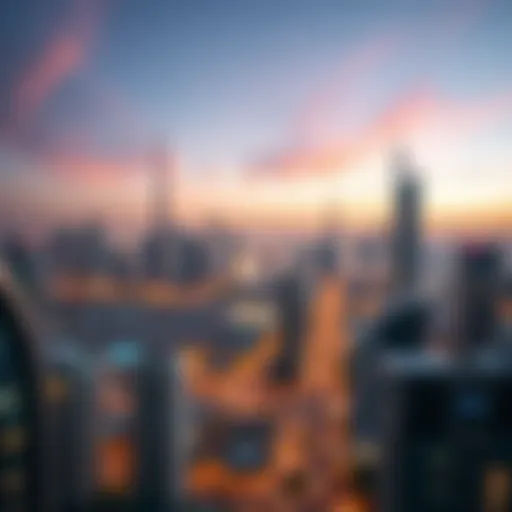 Stunning skyline view of Dubai's luxury apartments