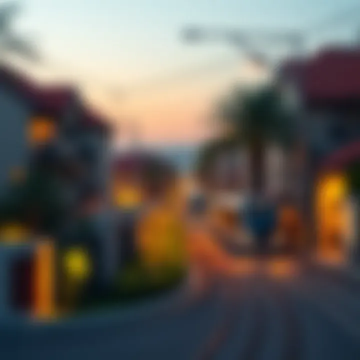 Neighborhood Charm with Metro Connectivity Scenic view of a neighborhood with metro access