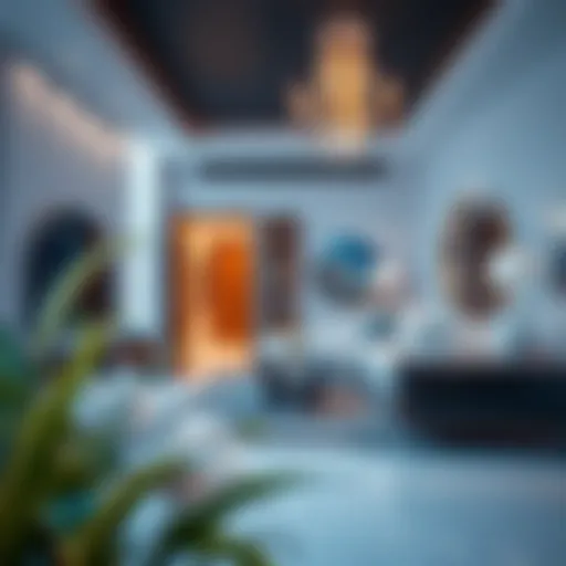 Modern Elegance in Studio Living Luxurious studio living space with modern decor