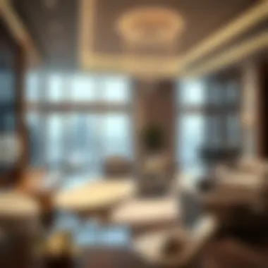 Luxurious interior design of a high-end apartment in Manazil Al Mankhool