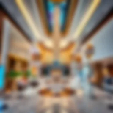 Luxurious Interior Retail Spaces Interior view highlighting luxury retail spaces