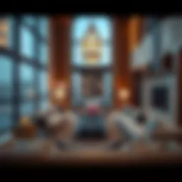 Luxury apartment interior in Dubai