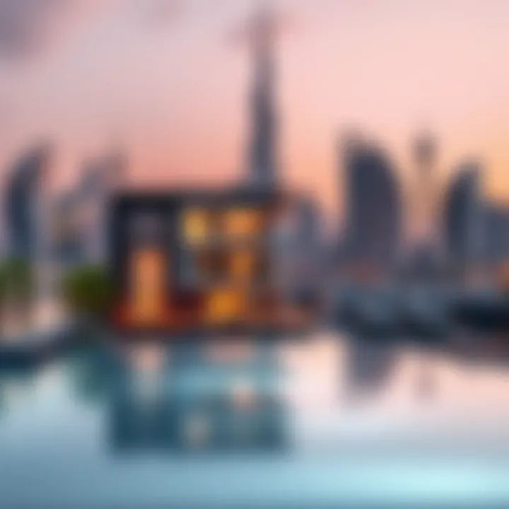 Olivia Residence and Dubai Skyline Scenic location of Olivia Residence surrounded by Dubai's vibrant skyline