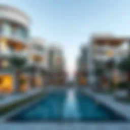 A breathtaking view of Olivia Residence showcasing its modern architectural design