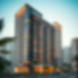 Stunning architectural facade of Olivia Residences