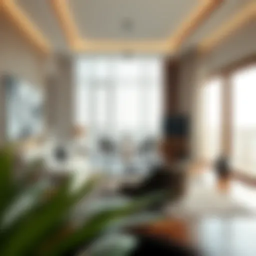 Stunning interior design of a luxury one bedroom apartment