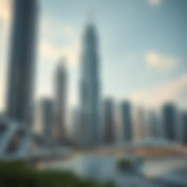 Stunning view of Opus Tower showcasing its unique architectural design