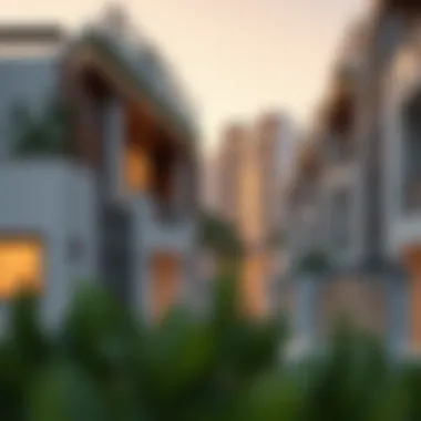 Elegant Dubai neighborhood highlighting upscale architecture