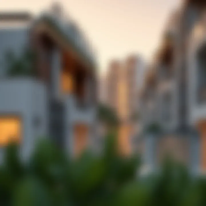 Elegant Dubai neighborhood highlighting upscale architecture