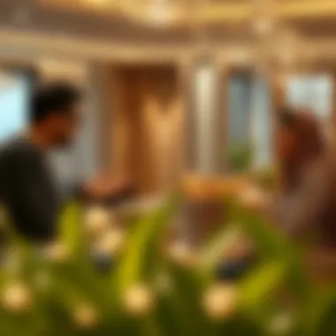 One mushrif engaging with residents in a luxury setting