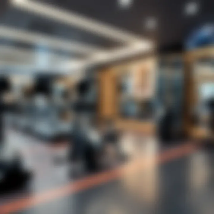 State-of-the-art fitness center at Savoy Suites