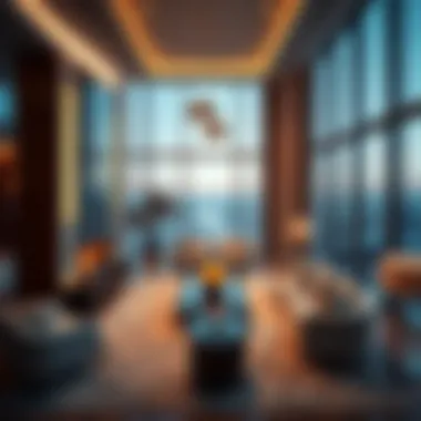 Elegant interior design of a sky residence showcasing modern luxury