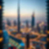 Stunning skyline view of Dubai featuring luxury sky residences