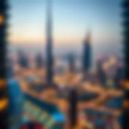 Stunning skyline view of Dubai featuring luxury sky residences