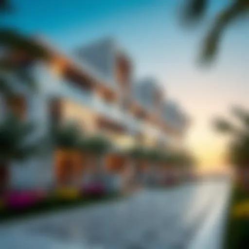 Luxurious exterior view of 8 Palm showcasing modern architecture