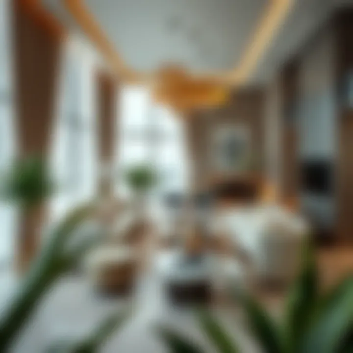 Luxurious interior design of a residence in the Twin Towers