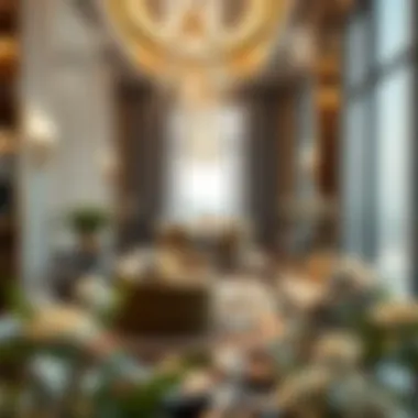 Opulent Interiors of the Bugatti Tower Luxurious amenities inside the Bugatti Tower highlighting opulent interiors.