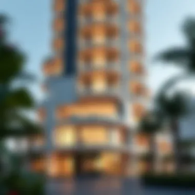 Exterior view of Cavalli Casa Tower showcasing its architectural elegance