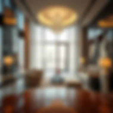 Luxurious interior design of a residence in Cavalli Casa Tower