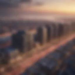 Stunning skyline view of Deira apartments
