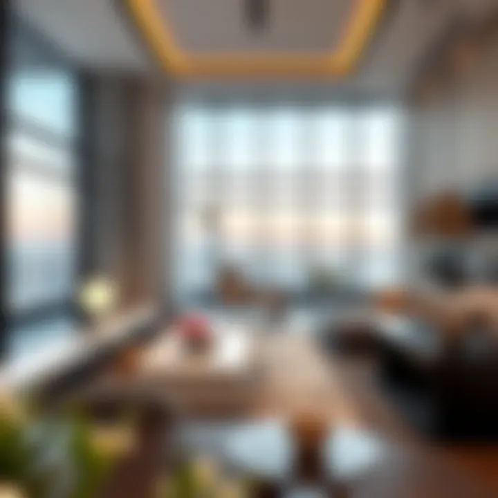 Sophisticated Interiors at Wasl Port Views Building 2 Luxurious interior space showcasing modern living