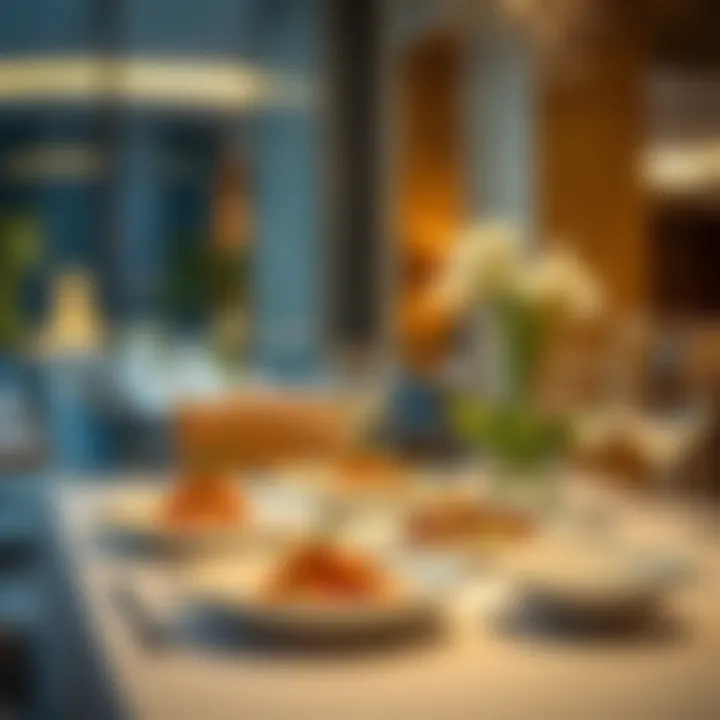 Gourmet Dining Experience at Golden Sands Hotel Apartments Gourmet dining experience at Golden Sands Hotel Apartments highlighting fine cuisine