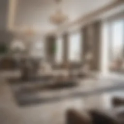Luxurious apartment interior in Muteena Deira showcasing modern design