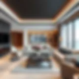Luxurious living room with modern decor in Tecom