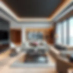 Luxurious living room with modern decor in Tecom