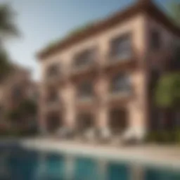 Exterior view of Murano Residence highlighting its elegant architecture