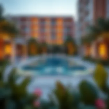 Exclusive Amenities at the Nadd Residence Exclusive community amenities including swimming pool and garden area