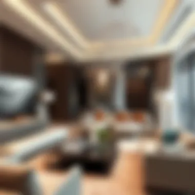 Luxurious Living Room at the Nadd Residence Luxurious living room interior of the Nadd Residence with modern furnishings