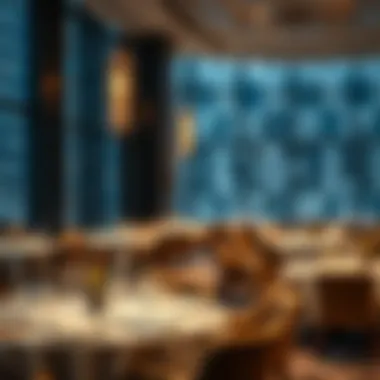 Fine dining restaurant interior at Pullman Jumeirah Lakes Towers featuring exquisite design