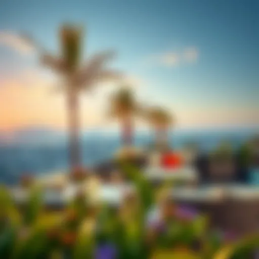 Luxurious rooftop garden in a Dubai apartment