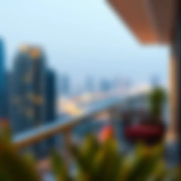 Skyline Views from Your Balcony Stunning skyline view from the balcony of Water Edge Yas