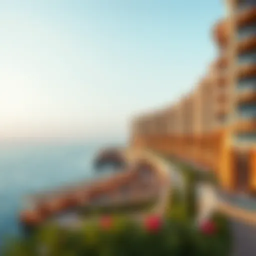 Breathtaking view of the waterfront at Water Edge Yas