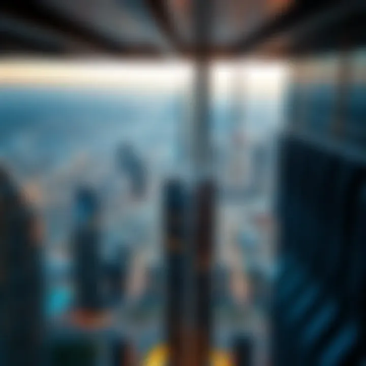 A panoramic view of Dubai skyline from the Faltaat Building