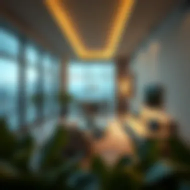 Sophisticated Living Space in Dubai Luxurious interior of a Dubai apartment showcasing modern design
