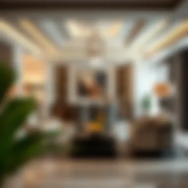 Luxurious living room interior featuring high-end furnishings