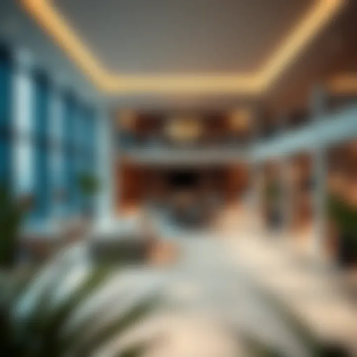 Elegant communal amenities area in Garhoud Tower 1