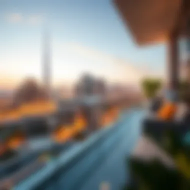 Breathtaking Skyline Views from Gateway Residence Stunning skyline view from a Gateway Residence balcony