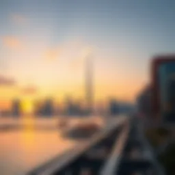 Stunning view of the Golden Mile skyline at sunset