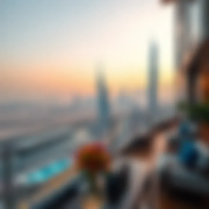Breathtaking Dubai Skyline View Stunning view of Dubai skyline from Golden Sands Hotel Apartments