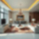 Luxurious living space at Golden Sands Hotel Apartments